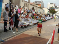 La guanyadora de la cursa de Ca n'Anglada // Imatge cedida per L'Associació Mitja Marató de Terrassa