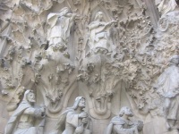L'Adoració dels Reis, a la Façana del Naixement de la Sagrada Família // Imatge del web Wikimedia Commons