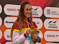 Sarai Gascón campiona del món // Imatge cedida pel CN Terrassa