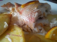 Sargo real con mantequilla, naranja y salvia // Imatge Hoy cocina Vivi