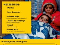 Catalunya amb els refugiats // Imatge cedida per l'AMIC