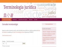 Terminologia Jurídic // Imatge del web de TERMCAT