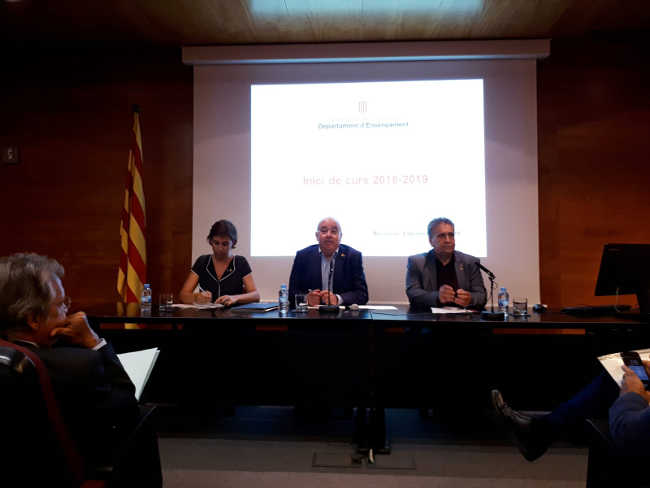 Josep Bargallo Presentació curs 2018-2019 //Foto: Conselleria Ensenyament